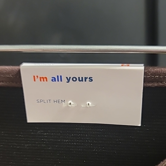 Old Navy size Medium Chocolate brown skinny pull on split hem extra high-rise - Picture 8 of 12